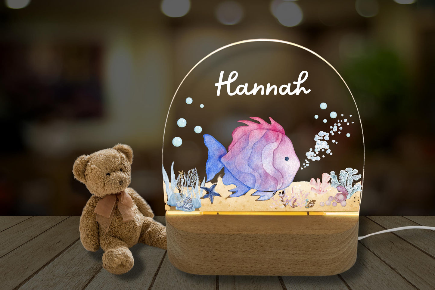 Nachtlicht Regenbogenfisch