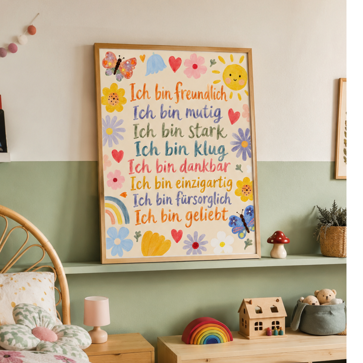Affirmation Poster Kinderzimmer