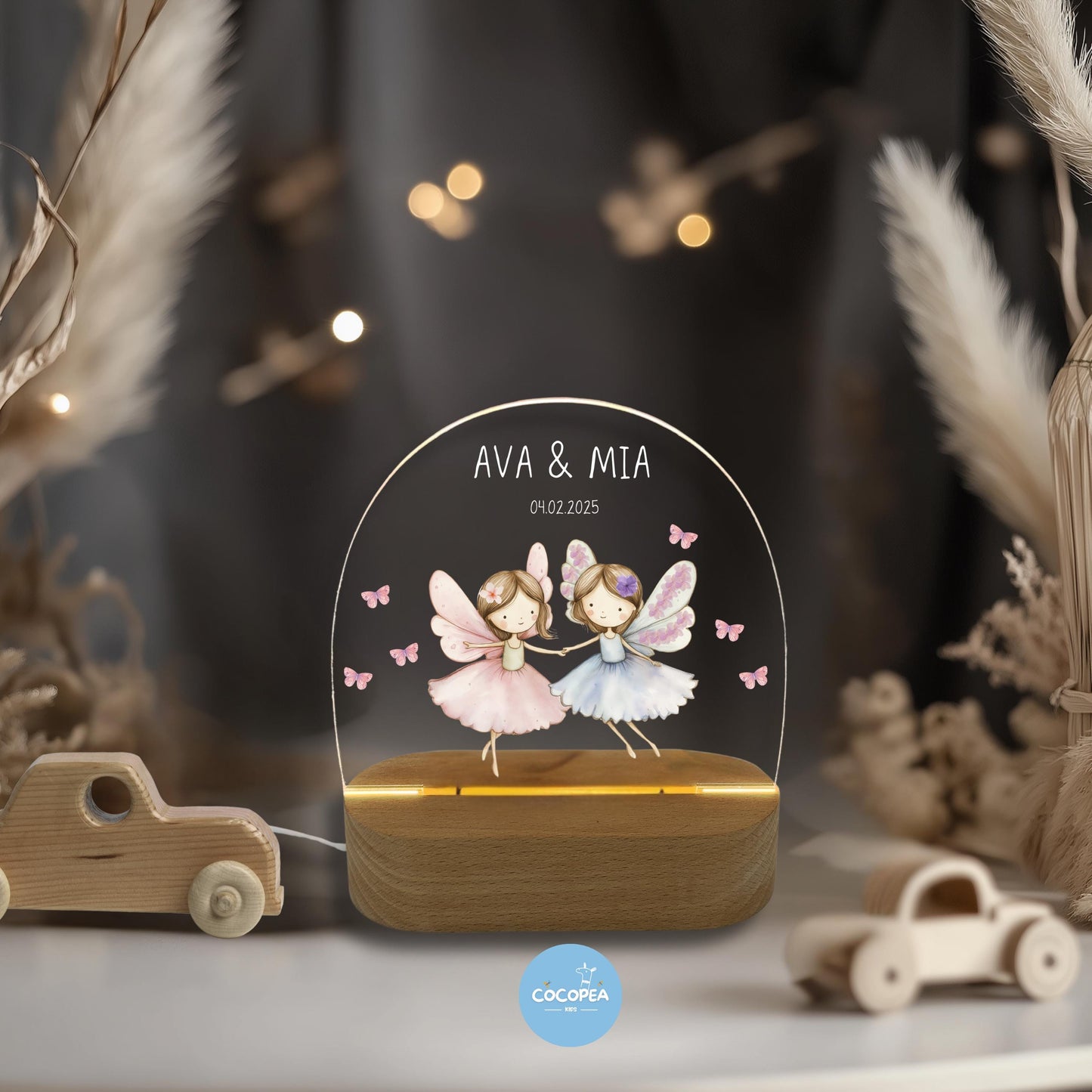 Nachtlicht Zwillinge Edition: Fairy Butterfly