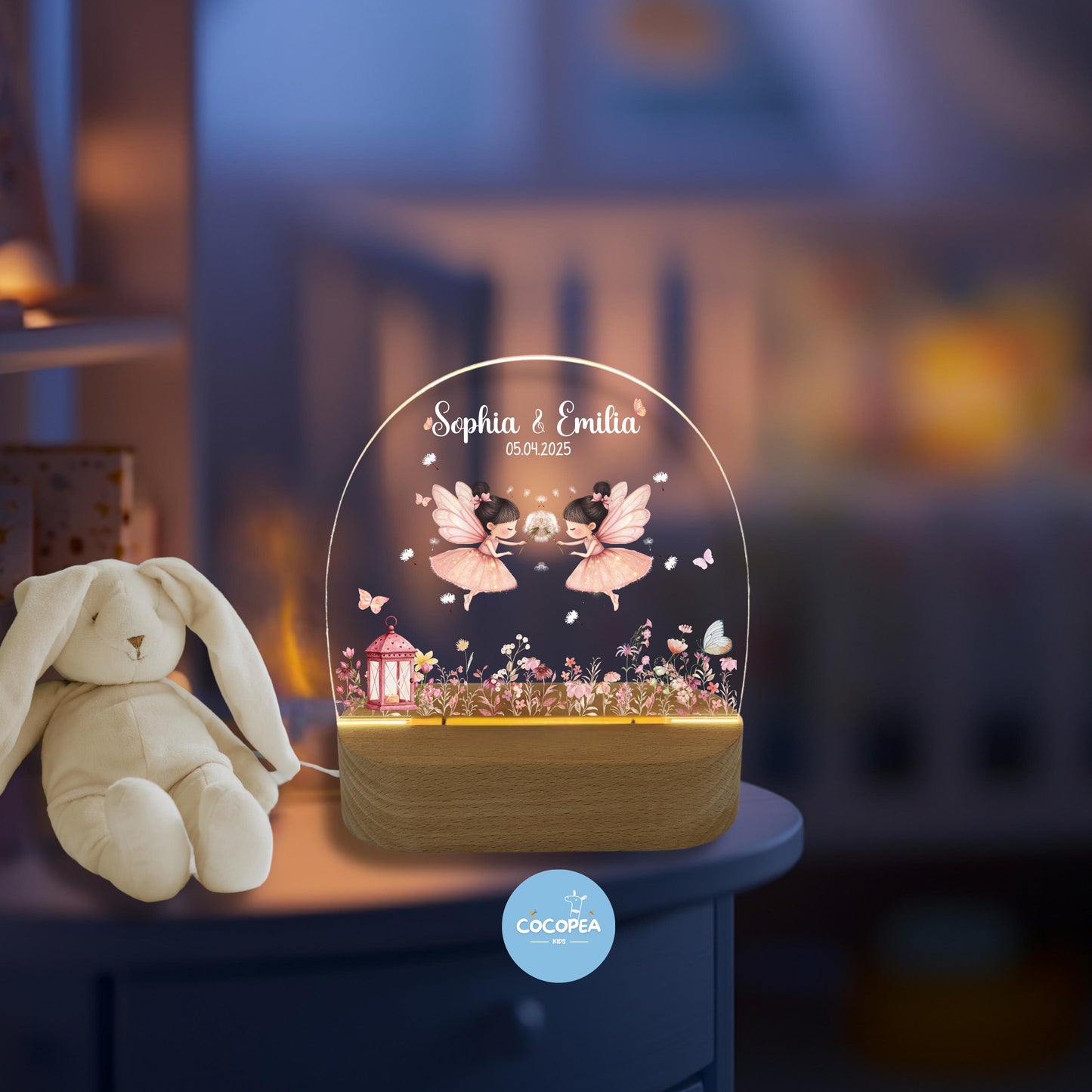 Nachtlicht Zwillinge Edition: Zauberhafte Feen