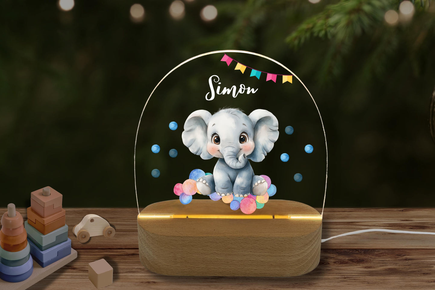 Nachtlicht Elefant bubble