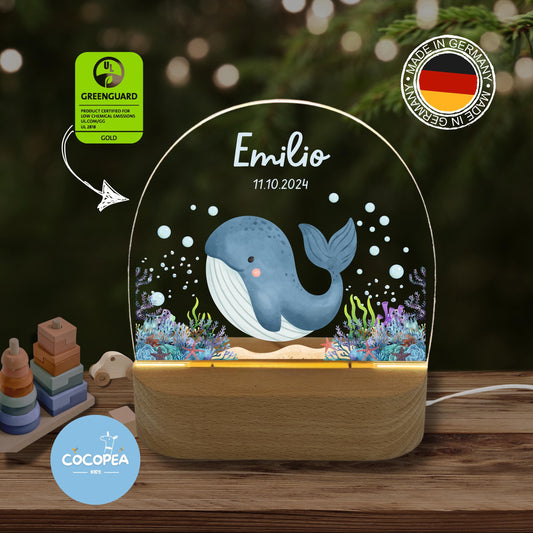 Nachtlicht Unterwasserwelt Wal