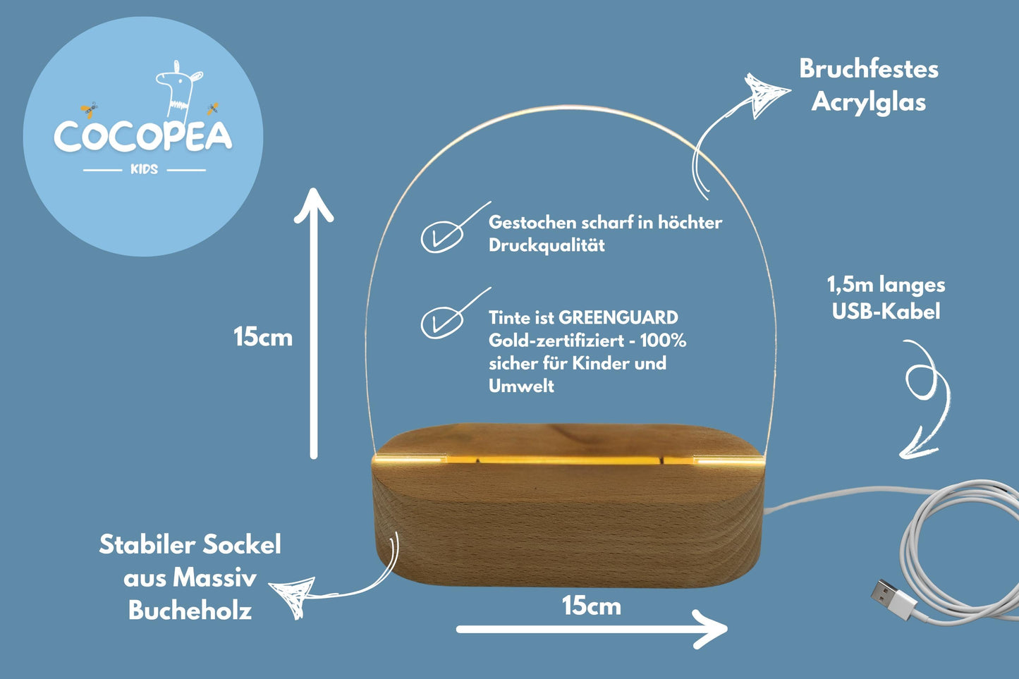 Nachtlicht Zwillinge Edition: Little Twin Horses