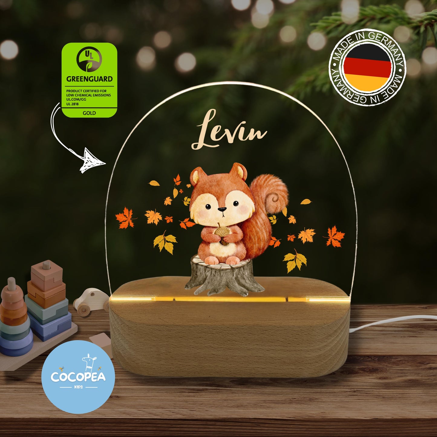 Nachtlicht Eichhörchen