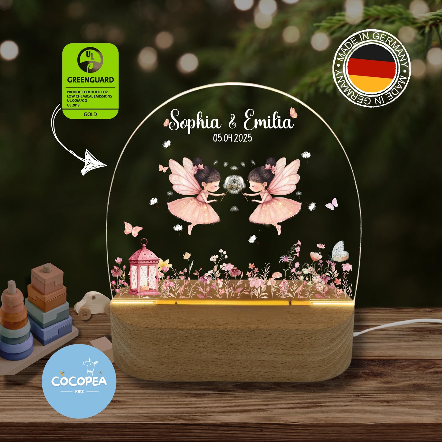 Nachtlicht Zwillinge Edition: Zauberhafte Feen