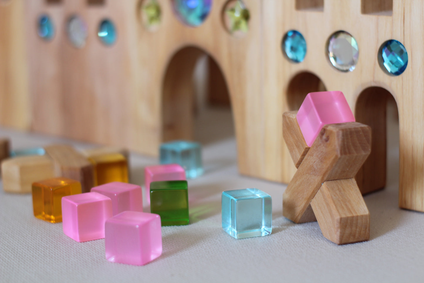 Bauspiel Kleines Märchenschloss 10 Teile