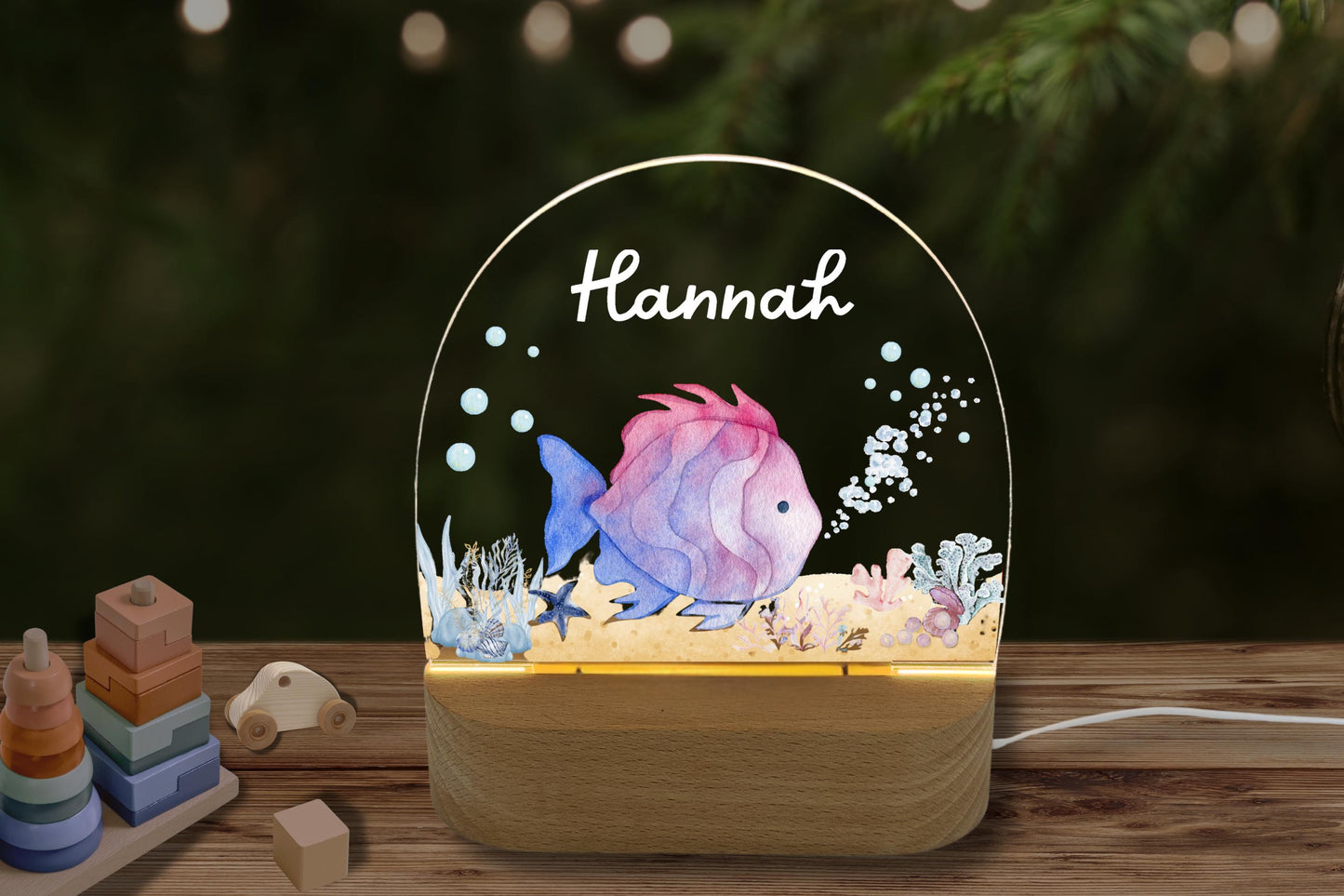 Nachtlicht Regenbogenfisch